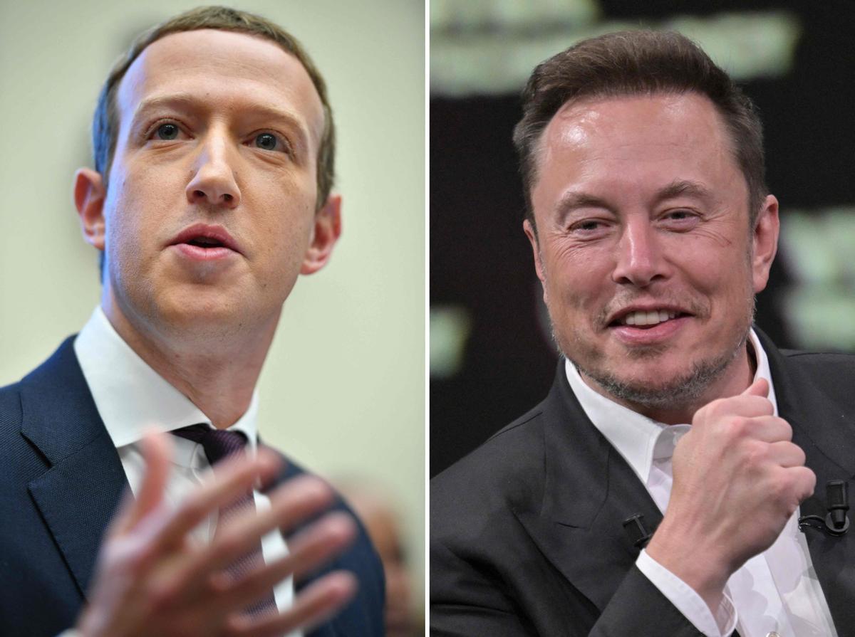 Mark Zuckerberg challenges Elon Musk to a cage fight. The social media rivalry intensifies with debates on charity, broadcast platforms, and a resilient entrepreneurial spirit.